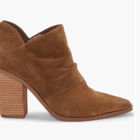 BNWB Vince Camuto Ainsley Brown Suede Ankle Boots size 10 - Picture 3 of 9